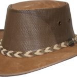 1038 Kangaroo Cooler - Leather Australian Hat